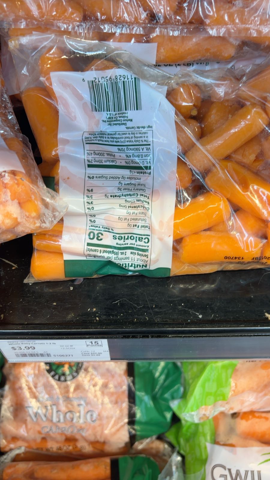 WHOLE BABY CARROTS