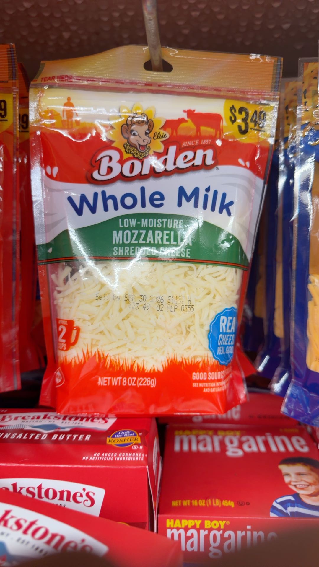 LOW-MOISTURE WHOLE-MILK MOZZARELLA CHEESE