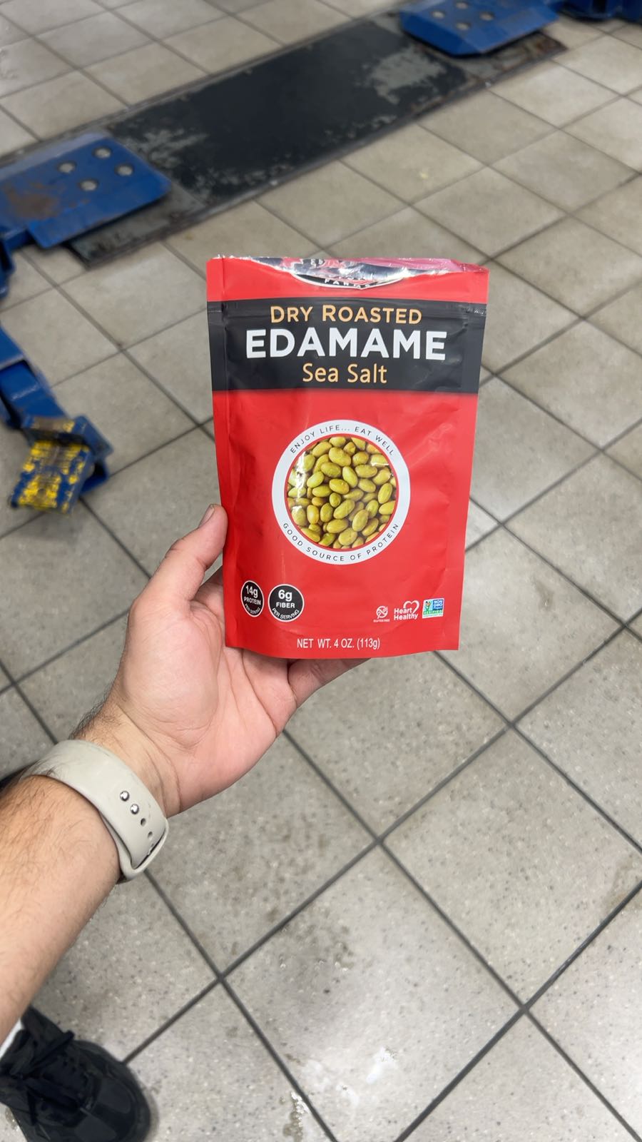 Seapoint Farms Dry Roasted Edamame Sea Salt 4-ounce Pouches Pack Of 12