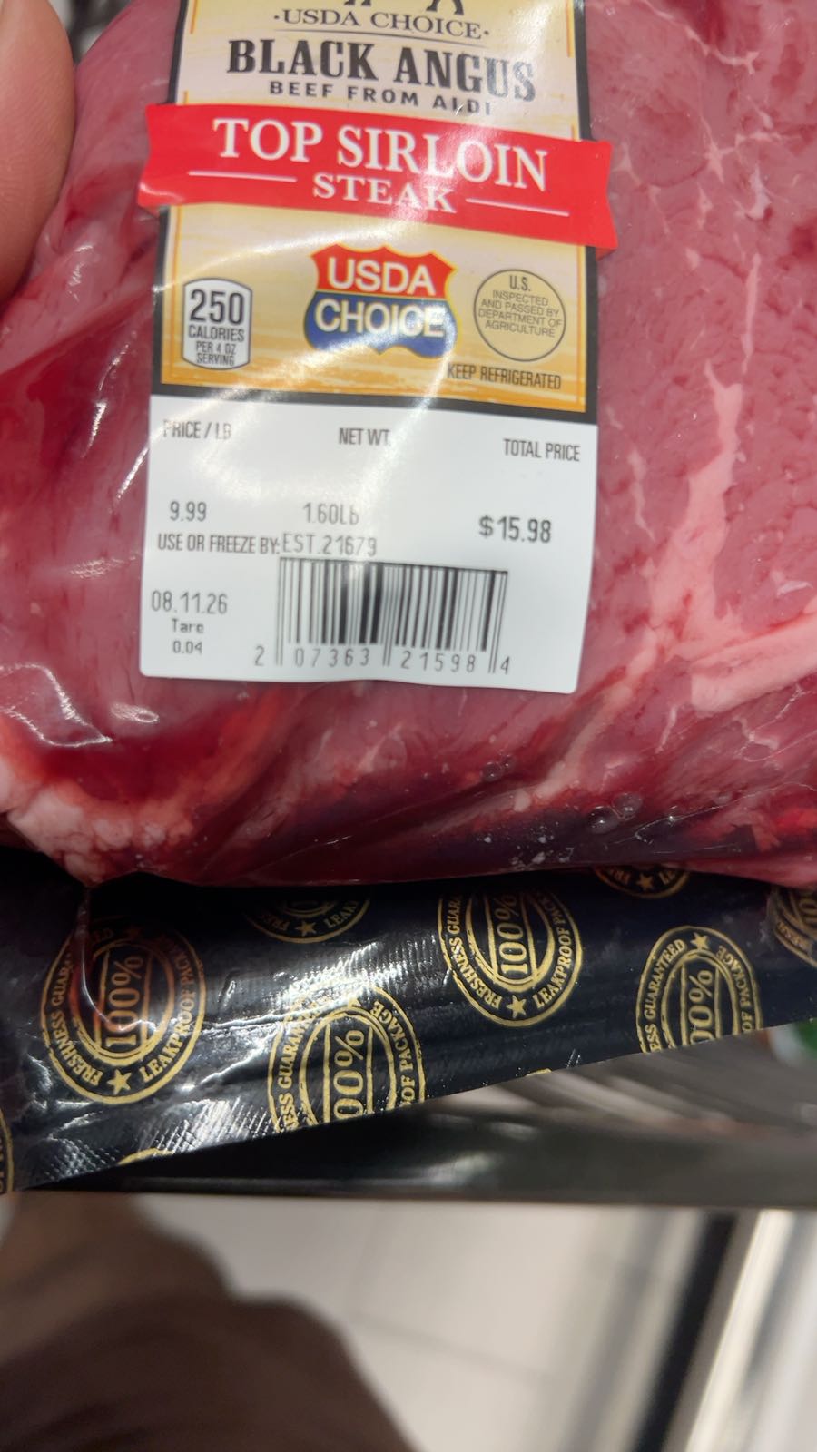 Black Angus Beef Top Sirloin