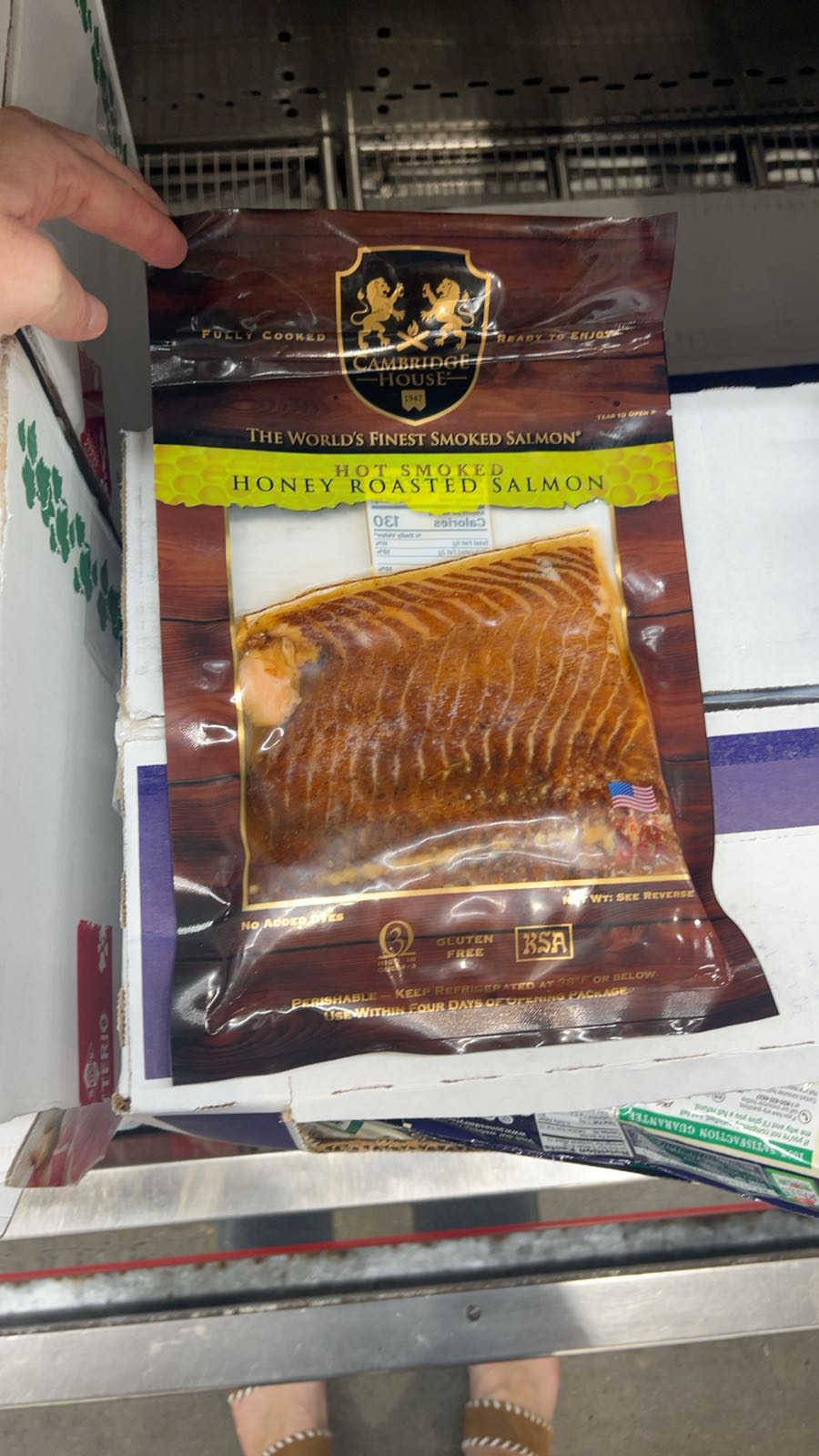 Hot Smoked Honey Roasted Salmon