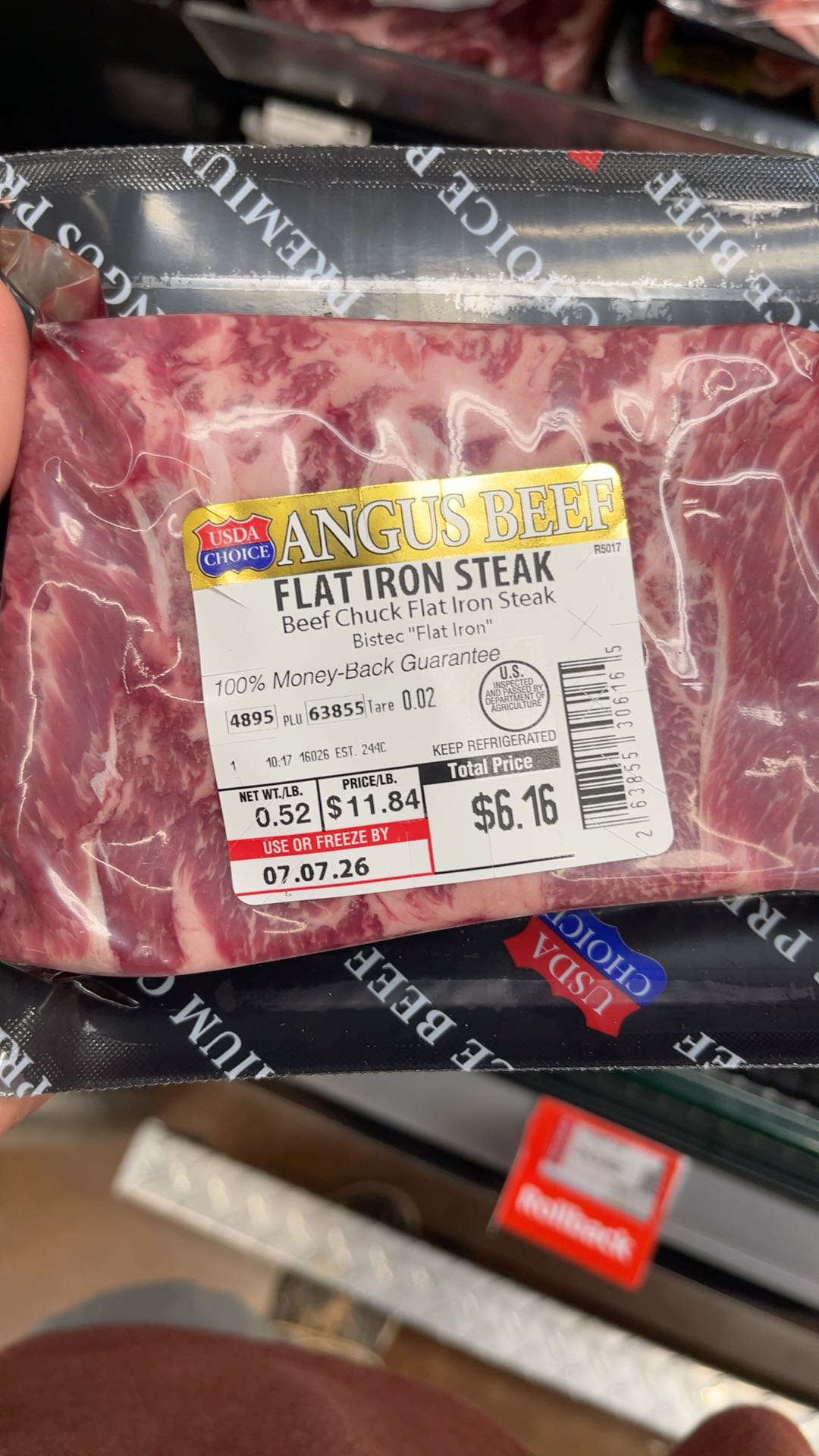 Beef Chuck Flat Iron Steak