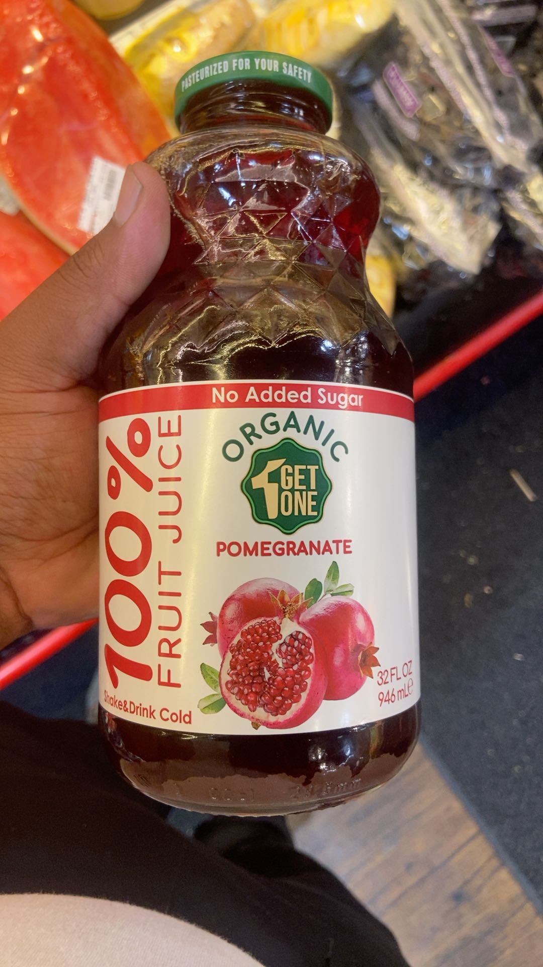 100% POMEGRANATE JUICE FROM CONCENTRATE
