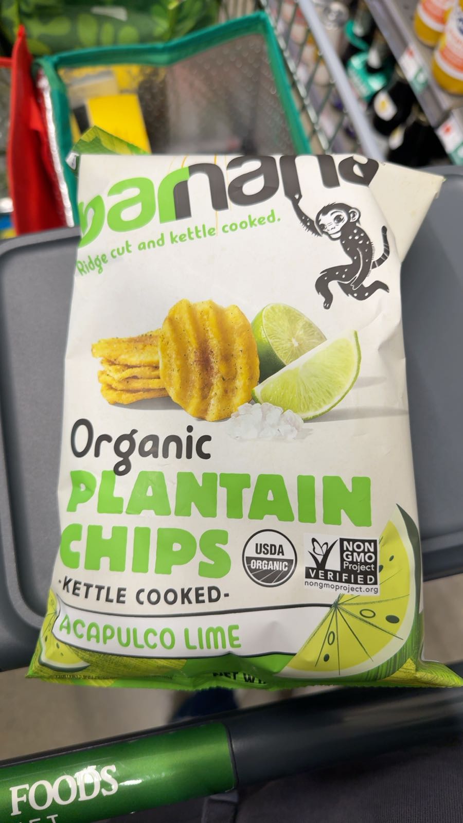 Barnana Organic Plantain Chips - Acapulco Lime - 5 Ounce 3 Pack Plantains - B...