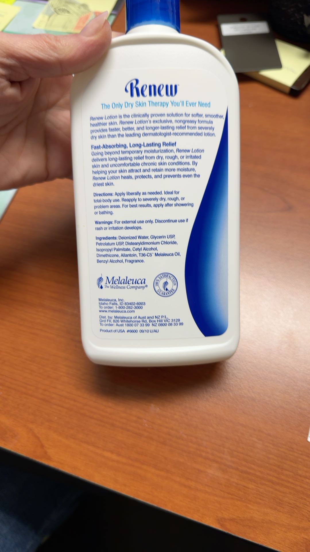 Eczema Psoriasis & Rosacea Care Melaleuca Renew Intensive Skin Therapy Lotion