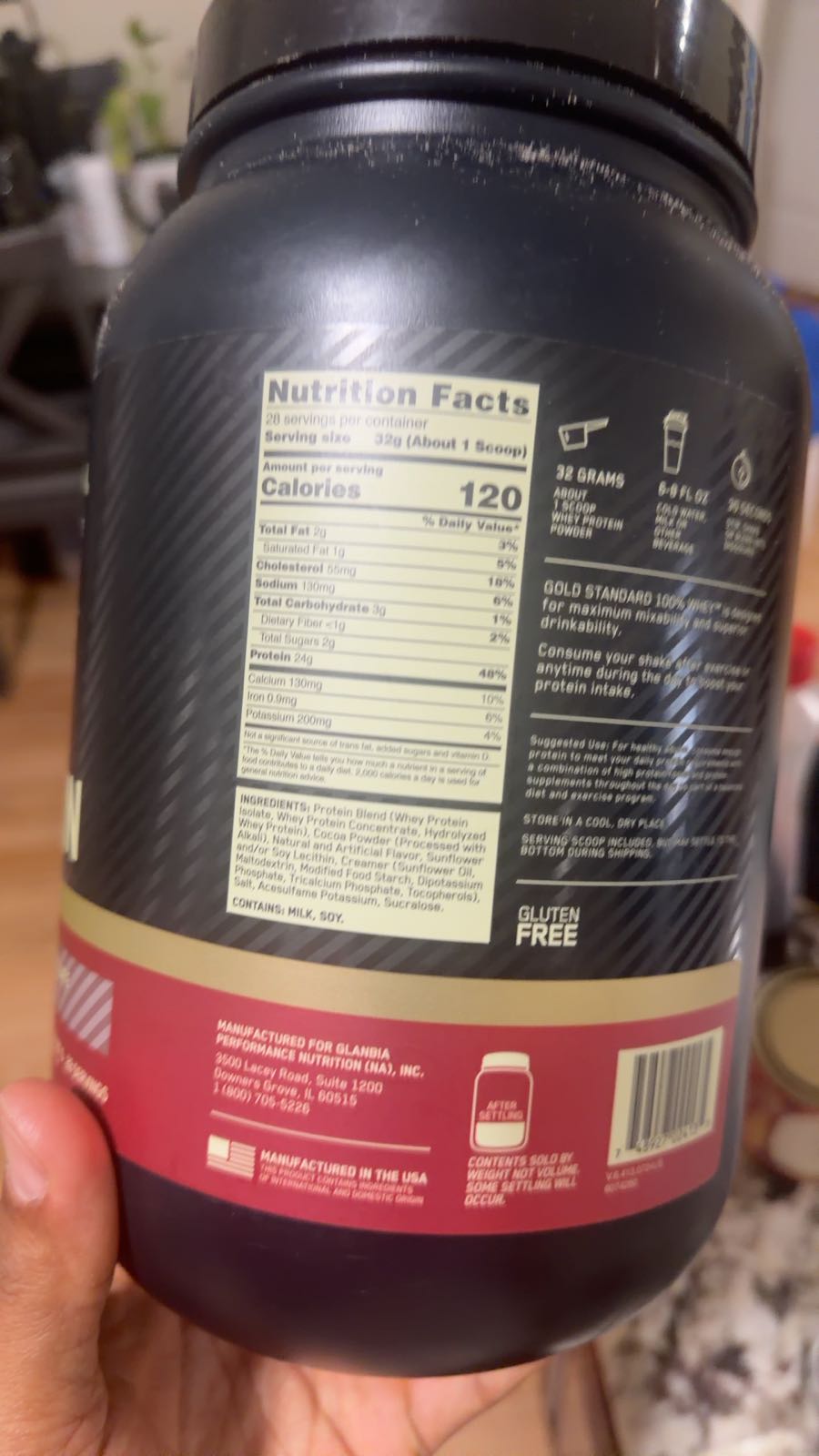 Optimum Nutrition Gold Standard Whey Protein Powder - Vanilla - 90 Serv