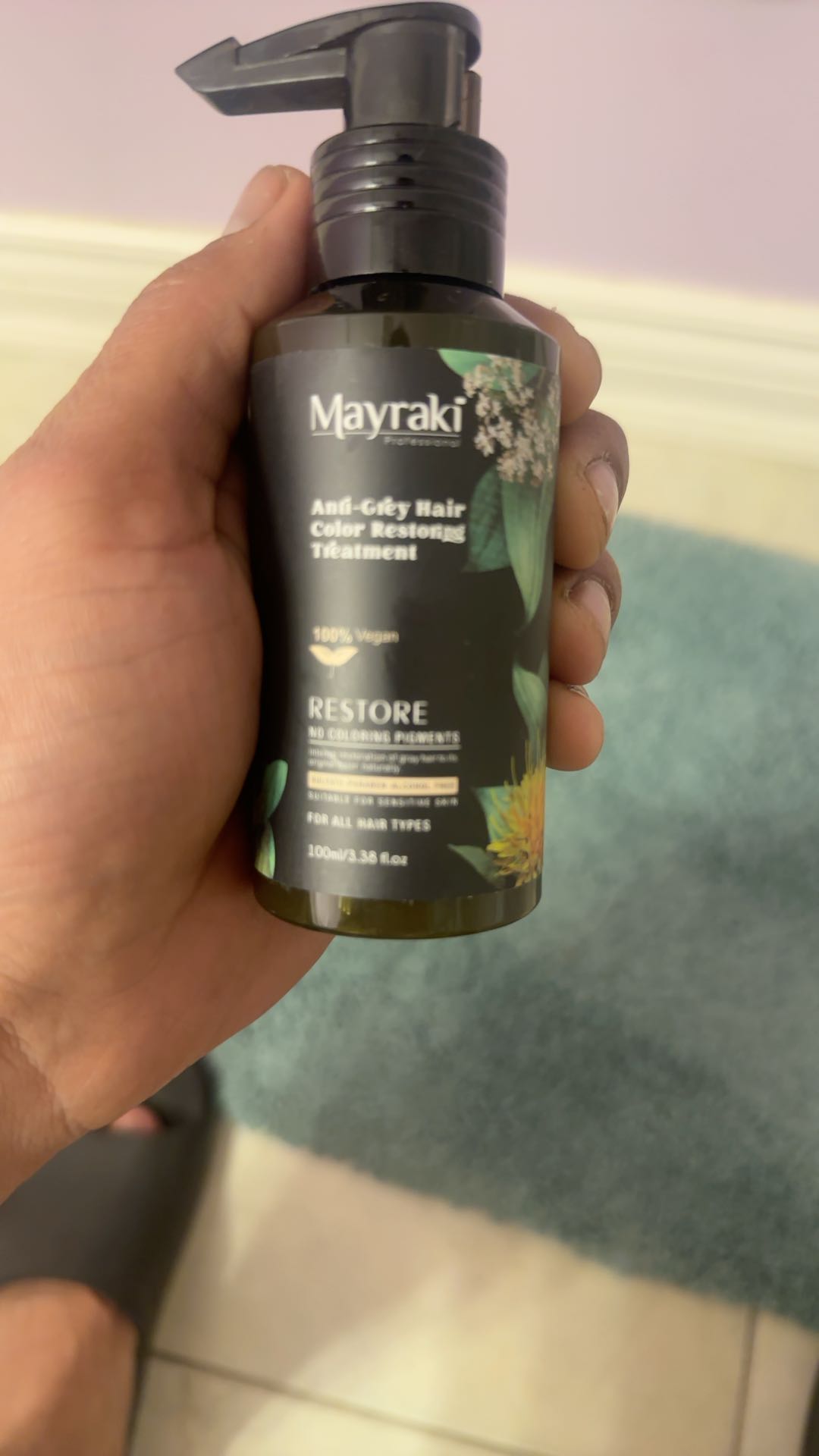 Mayraki Restore Anti-grey Hair Color Restoring Treatment 100% Vegan Sealed