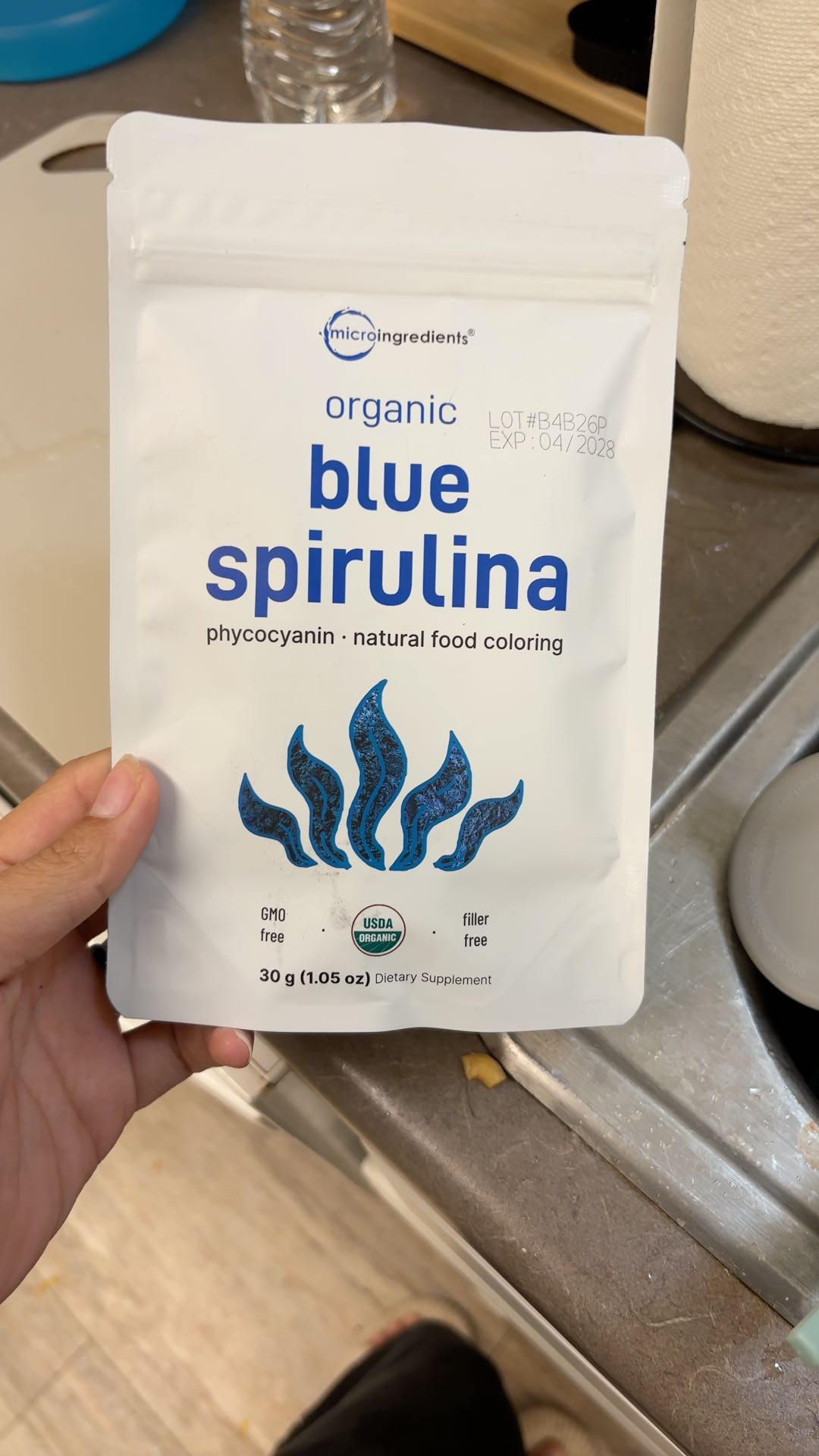 organic blue spirulina