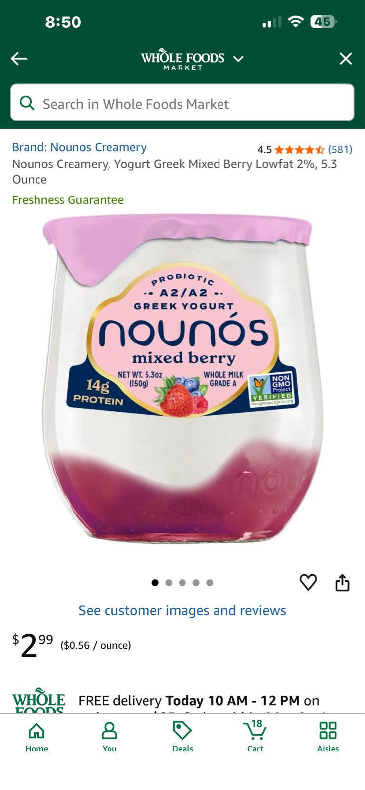 GREEK LOW-FAT YOGURT, MIXED BERRY